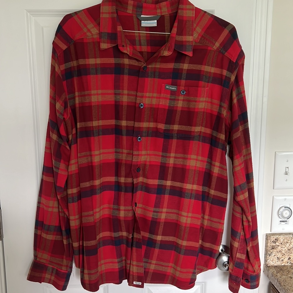 BLUE IS SOLD. RED FLANNEL COLOMBIA STILL AVAILABLE